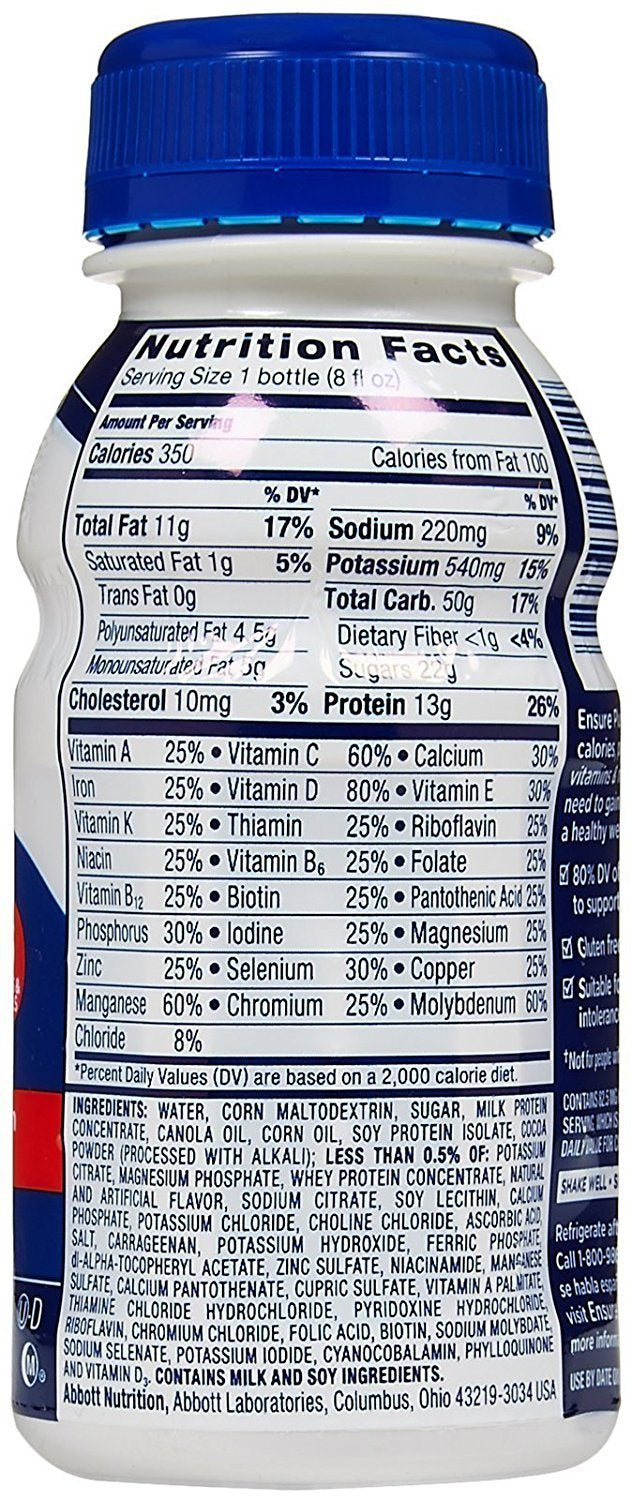 Milk Chocolate Nutrition Shake 8 oz 6 pk E89918