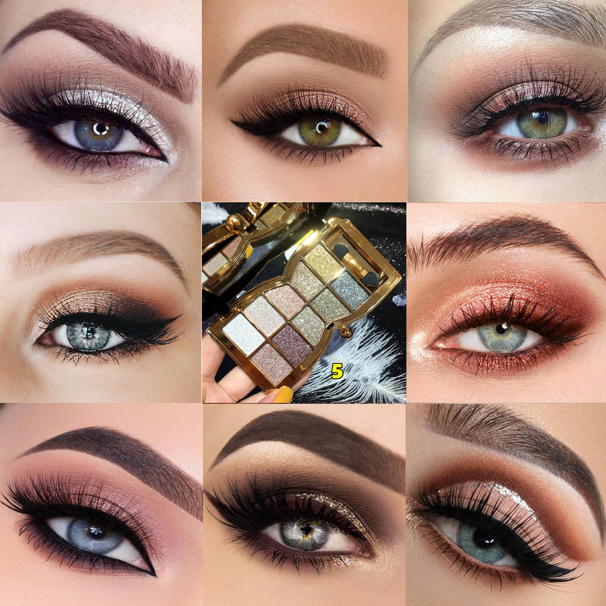 10 Colors Shimmer & Matte Glitter Eyeshadow Palette T6028