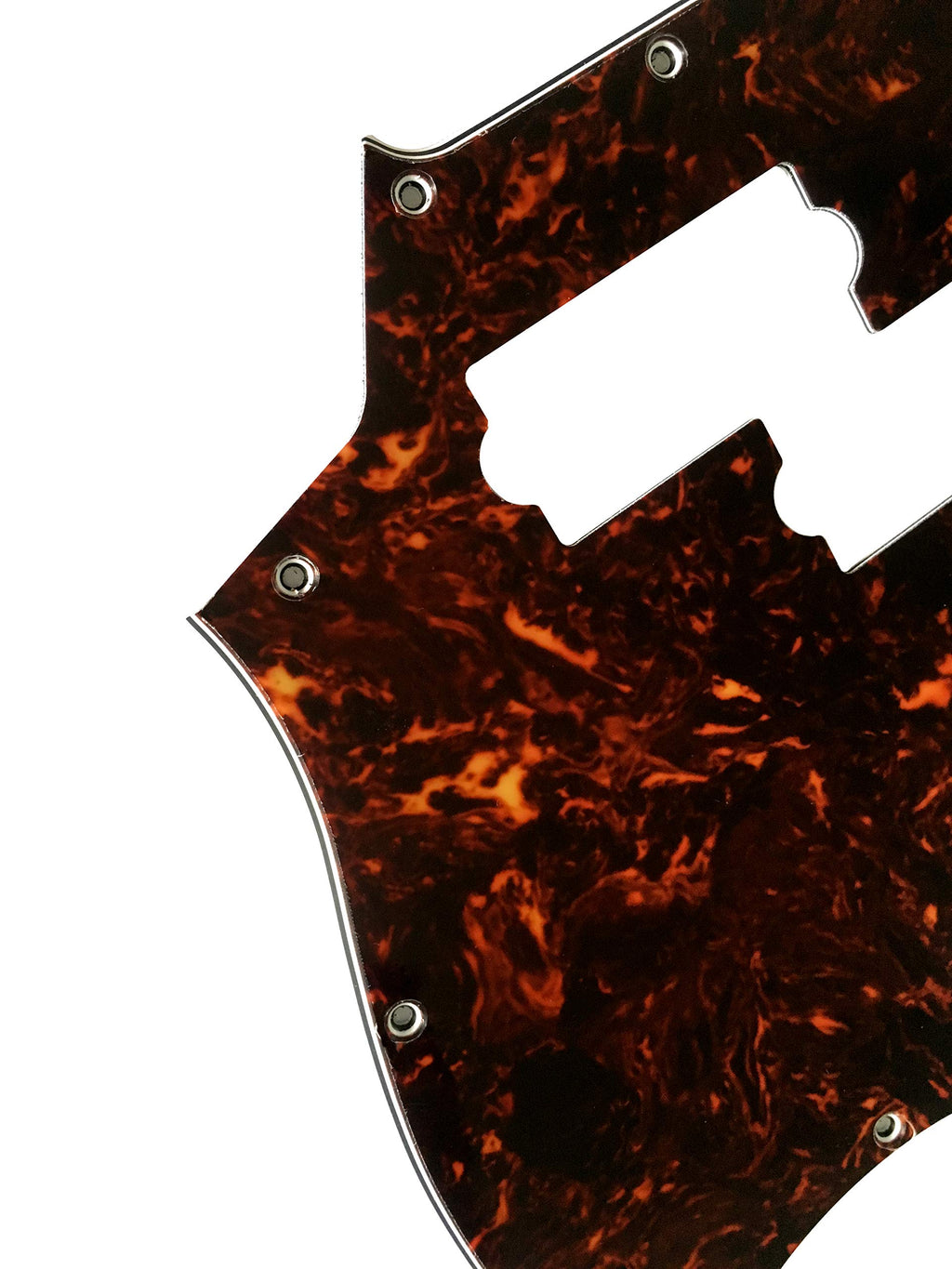 4 Ply Brown Tortoise Short Scale Guitar Pickguard U81415