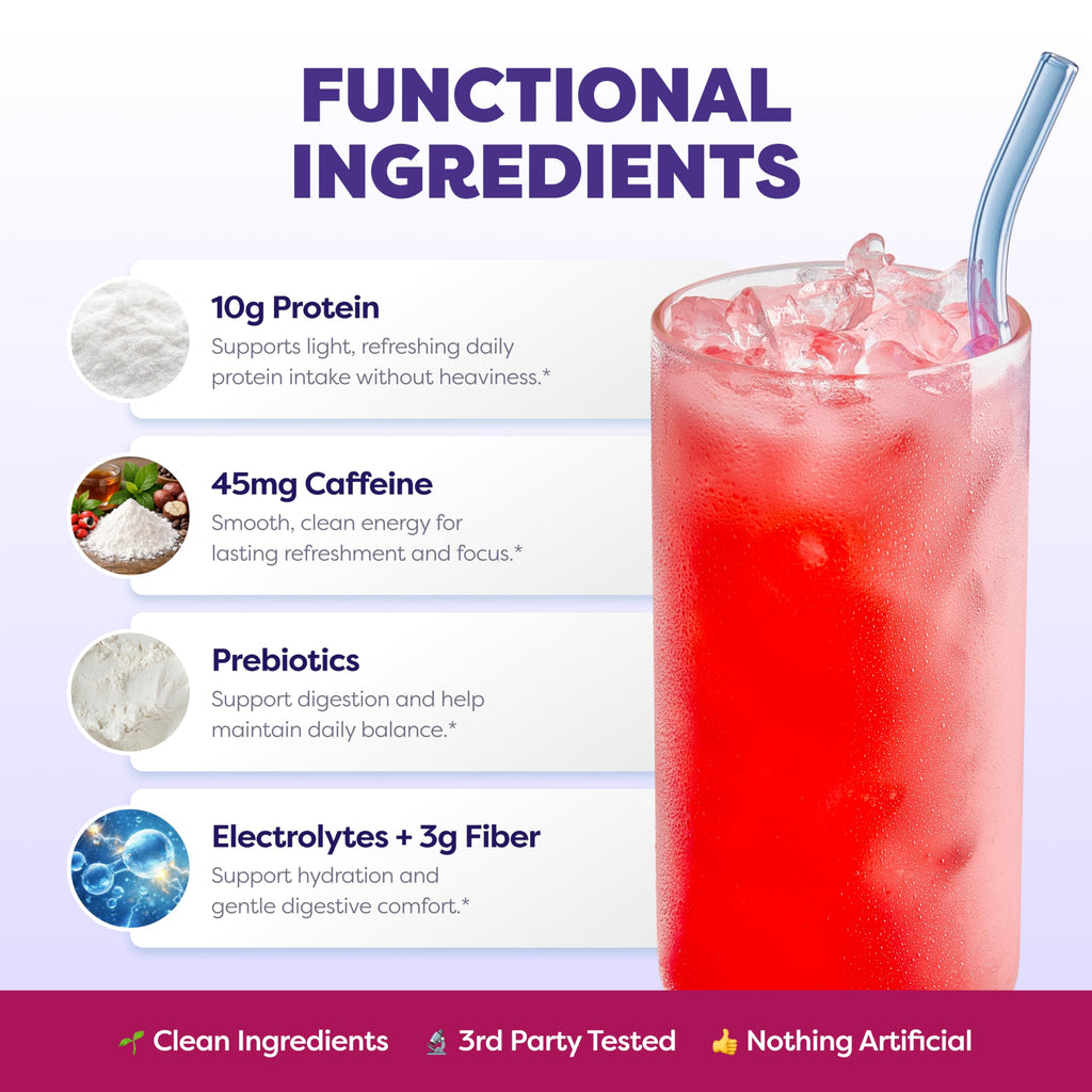 Clear Whey Protein Powder Strawberry Berry Acai K862