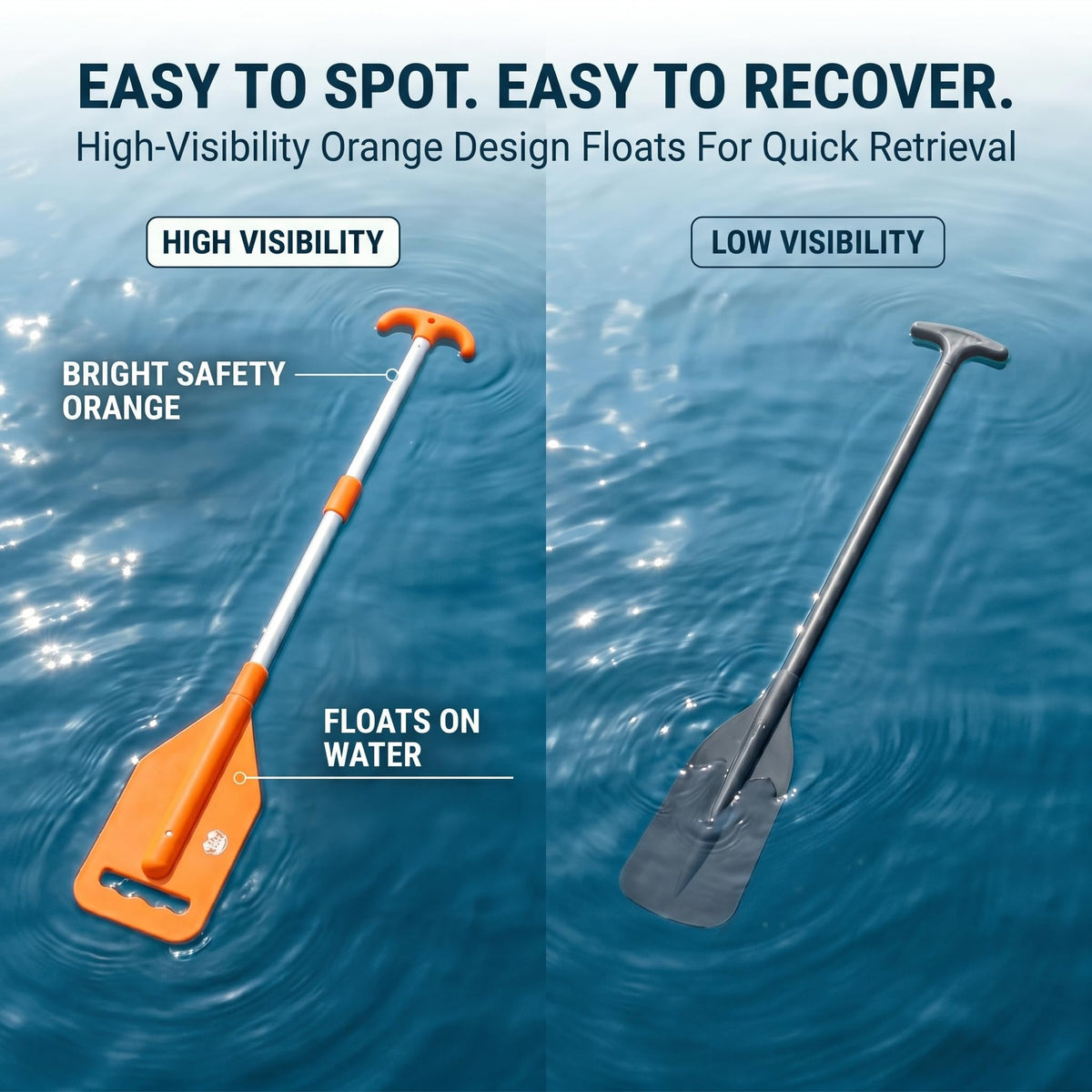 Telescoping Emergency Paddle with T-Grip Handle L87565