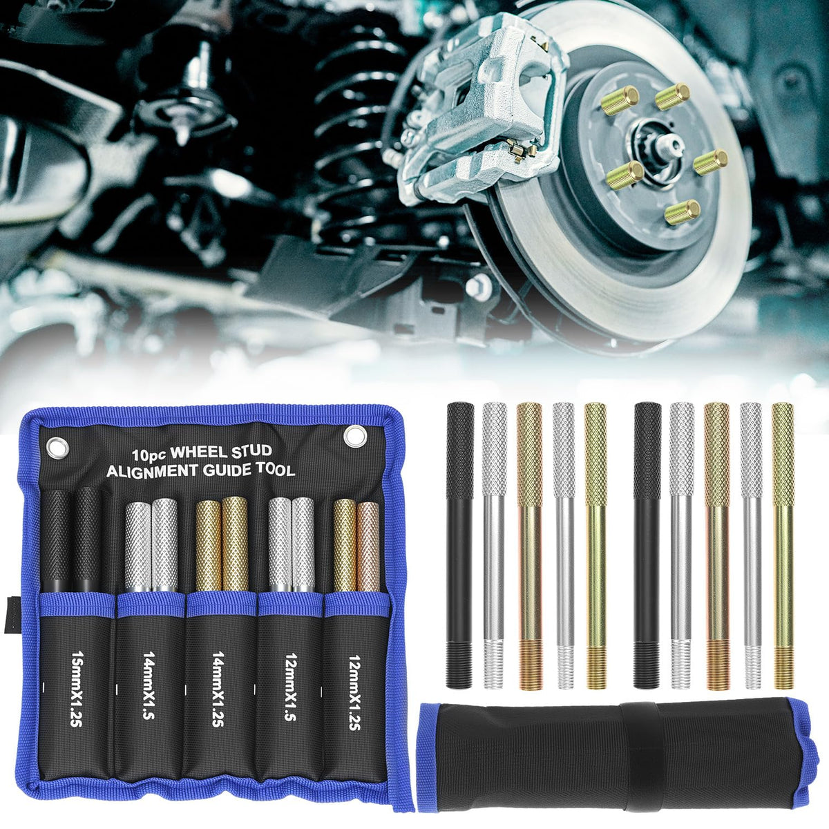 Set of 10 Alloy Steel Wheel Alignment Pin Q939409