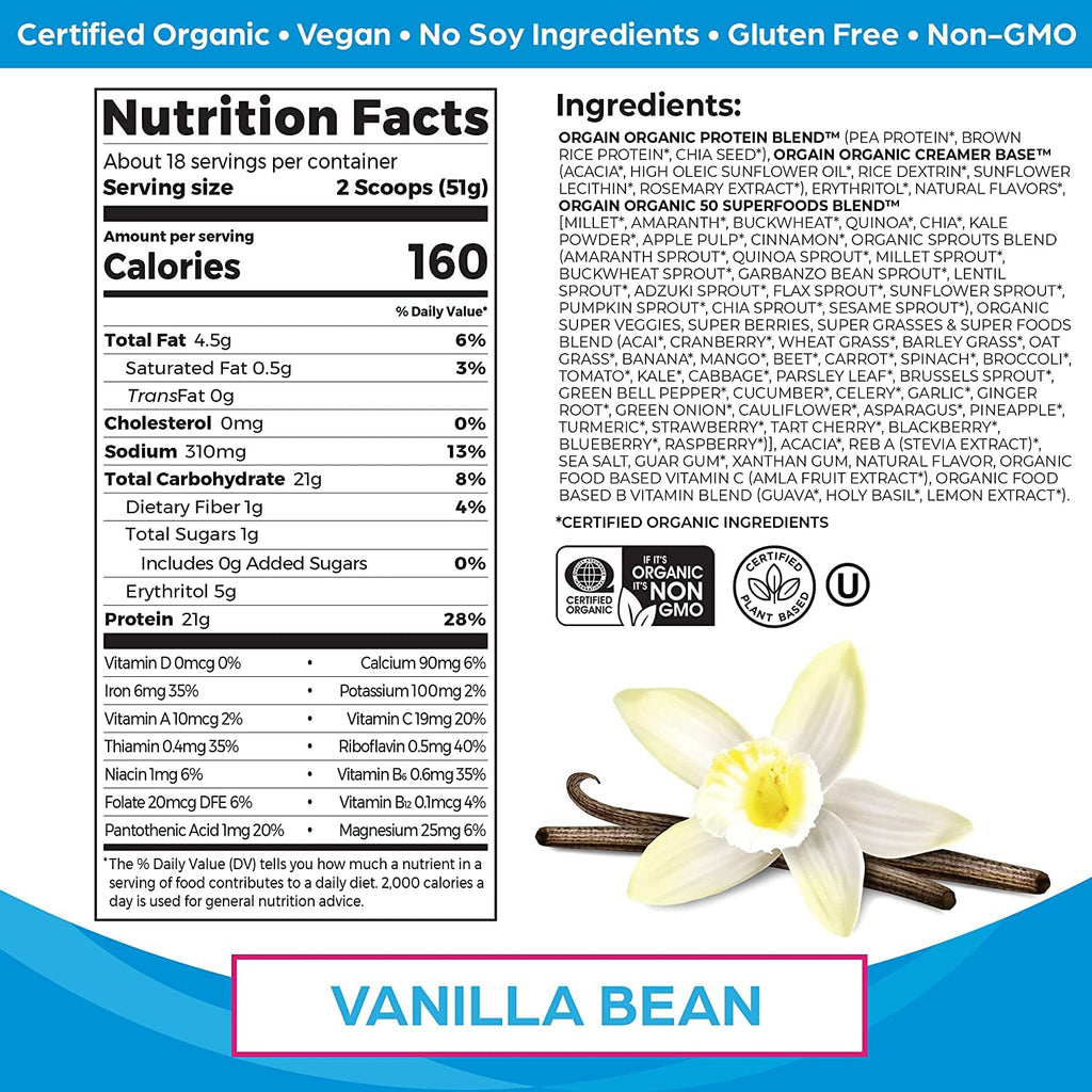 Organic Protein and Greens Powder N292