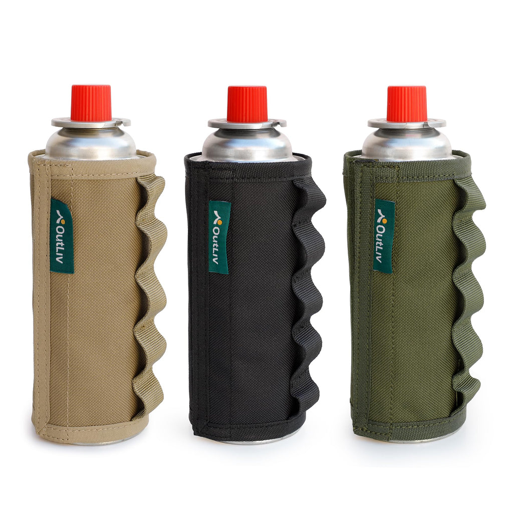 Tactical Outdoor Protective Canister Sleeve for 8oz Butane Fuel Canisters Pack of 12 Woodland Green O572