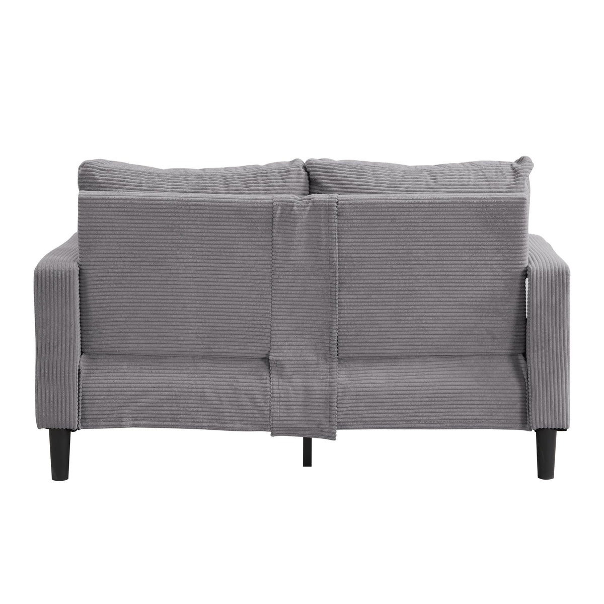 Light Gray Upholstered Loveseat Sofa F27322