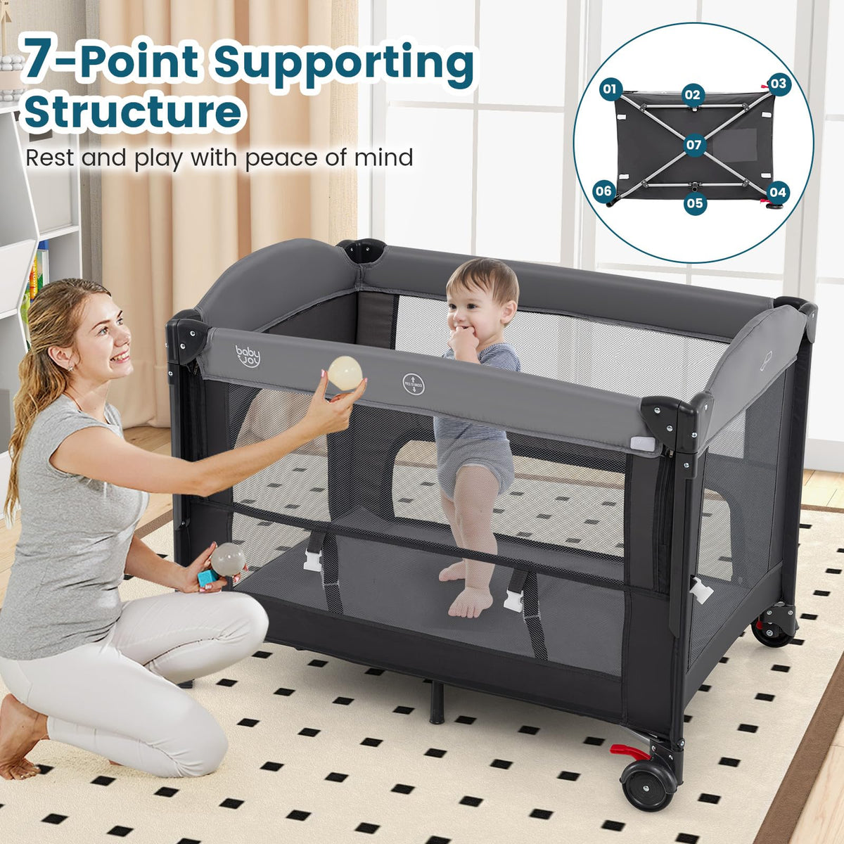 5-in-1 Pack and Play with Canopy Z109