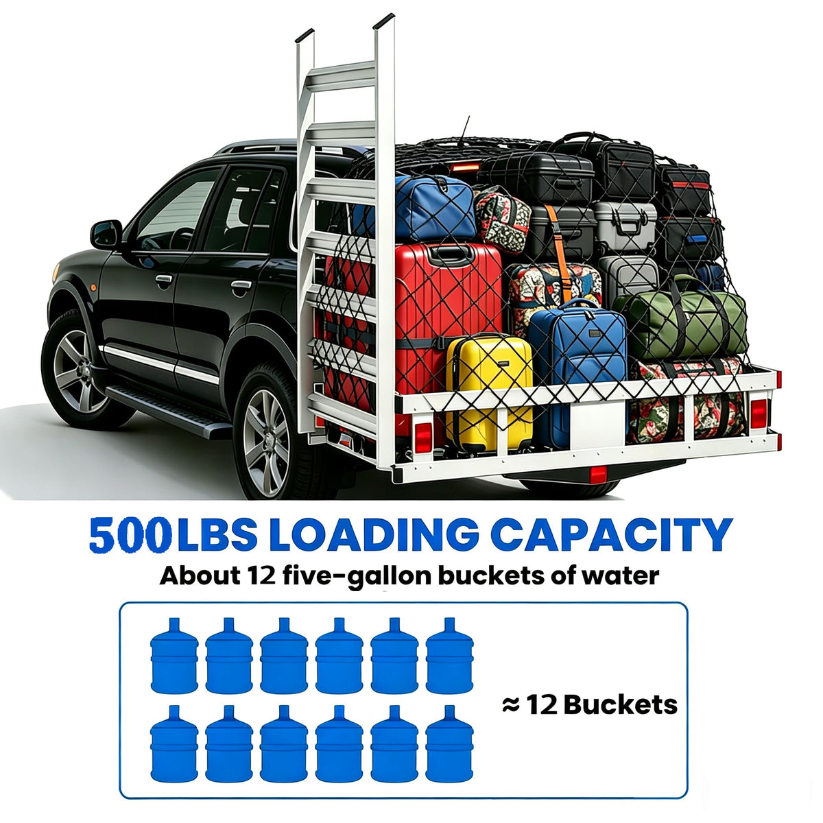Wheelchair Scooter Carrier with Ramp, 500 lbs Capacity Q23630