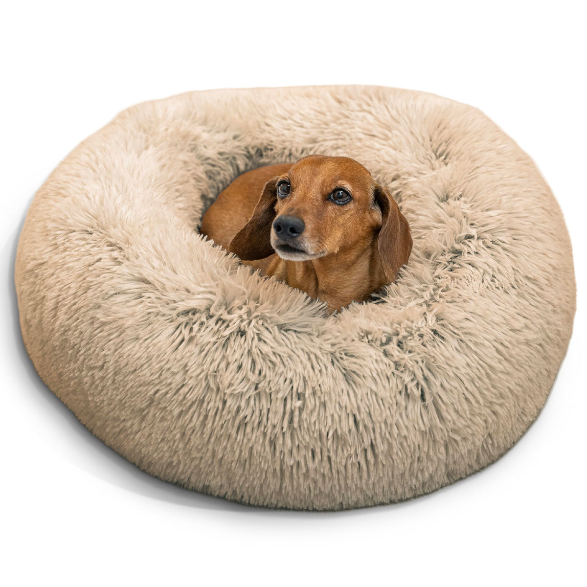 Small Taupe Dog Bed T2371