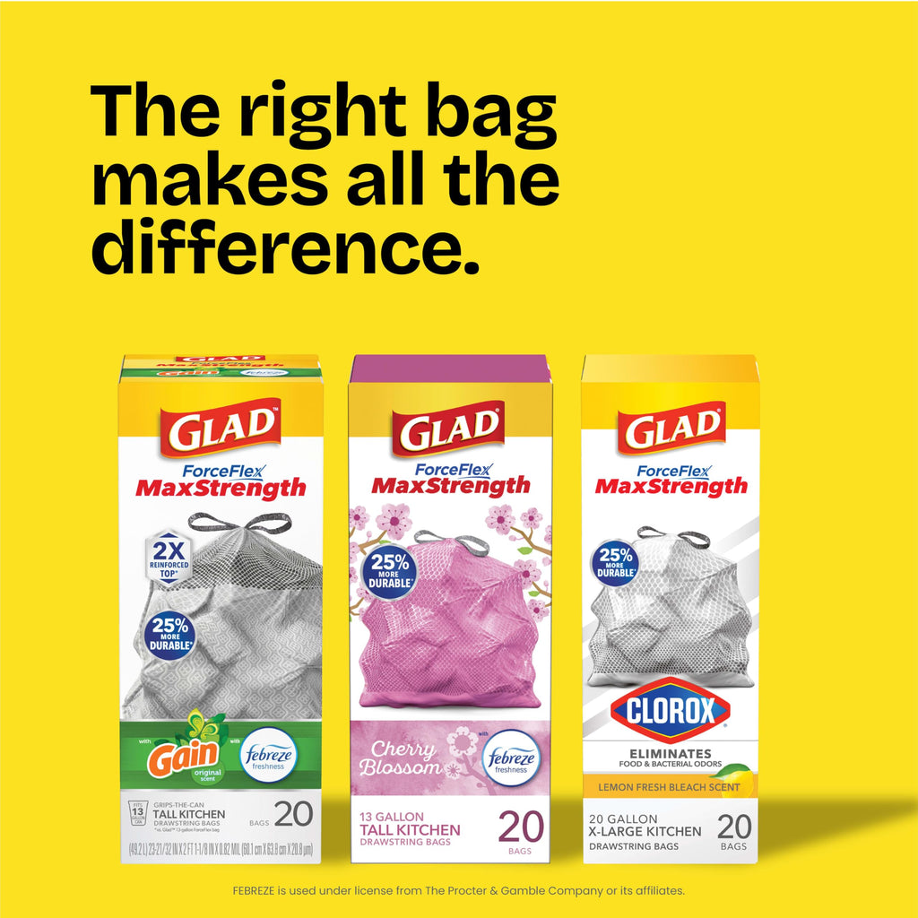 Tall Kitchen Trash Bags 13 Gal 34 Ct P819288