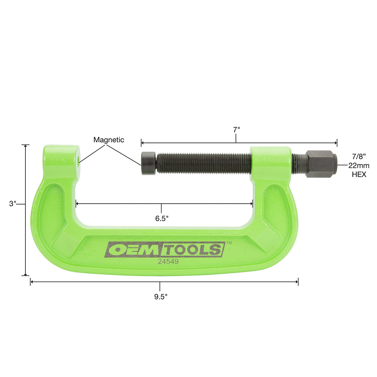 Bearing Cup Installer Impact Rated Steel C Clamp with Magnets A71745