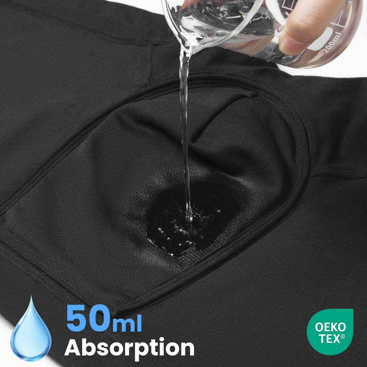 Mens Washable Incontinence Underwear 50ml Absorbent 4XL H11357