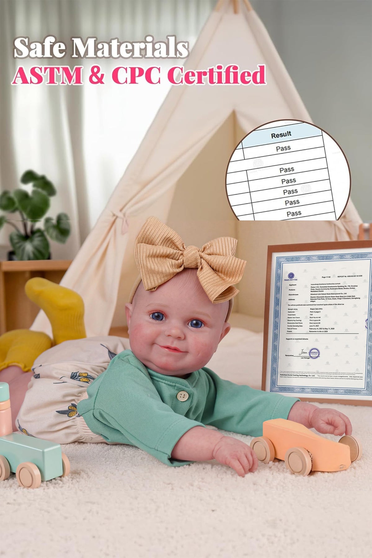 20 Inch Soft Vinyl Baby Doll Z951
