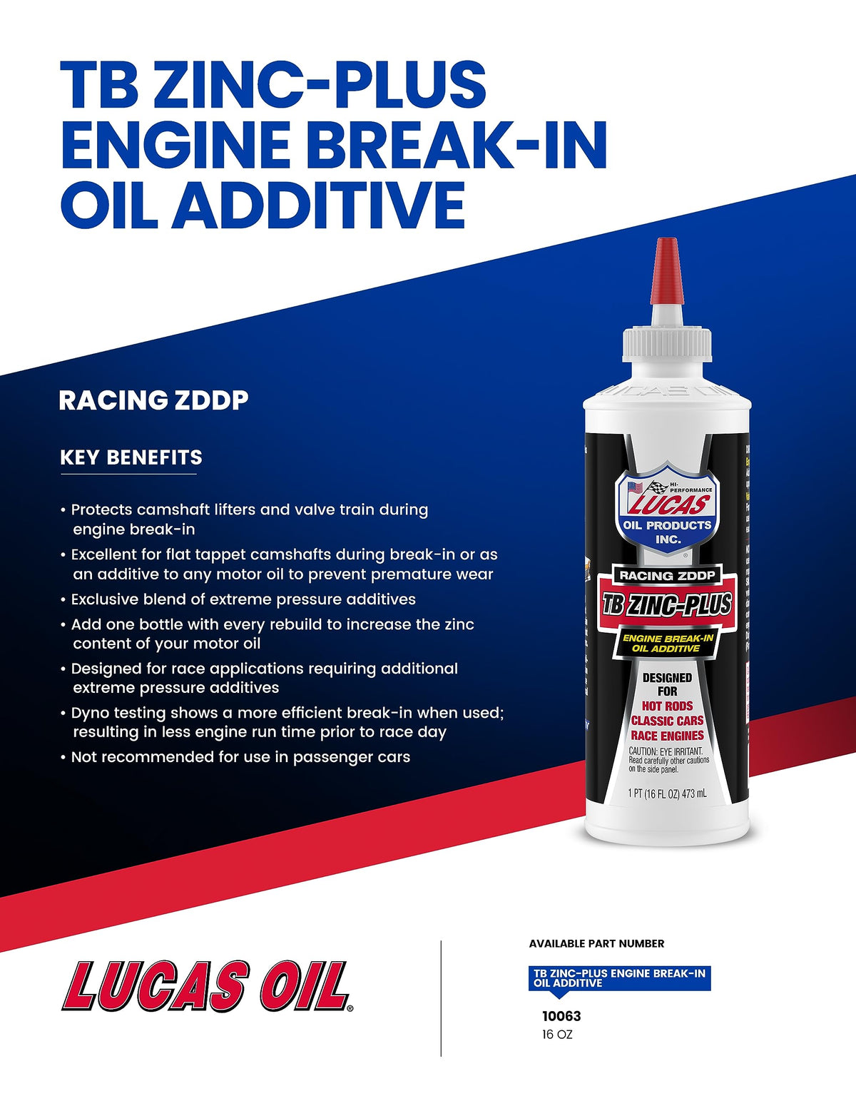 Engine Break in Oil Additive 16 Ounce Pack of 2 J5864