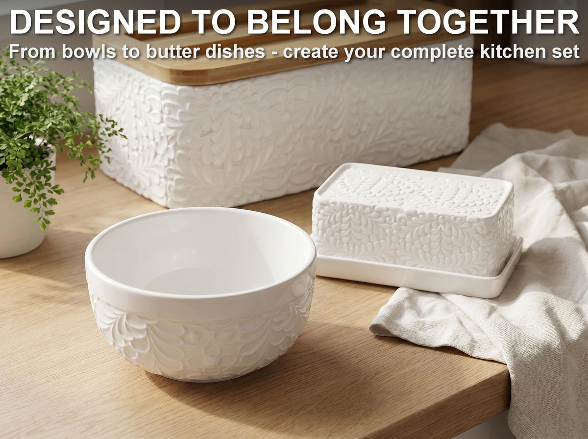 22 Oz Ceramic Bowls Set of 4 T10532