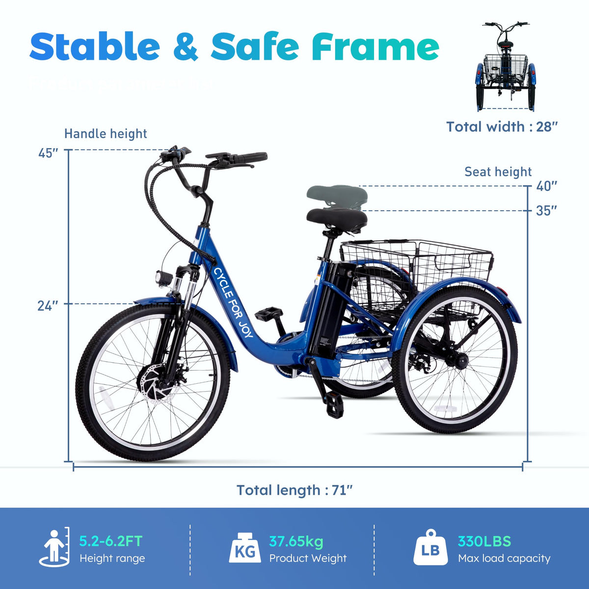 3 Wheel Electric Bike Z8287