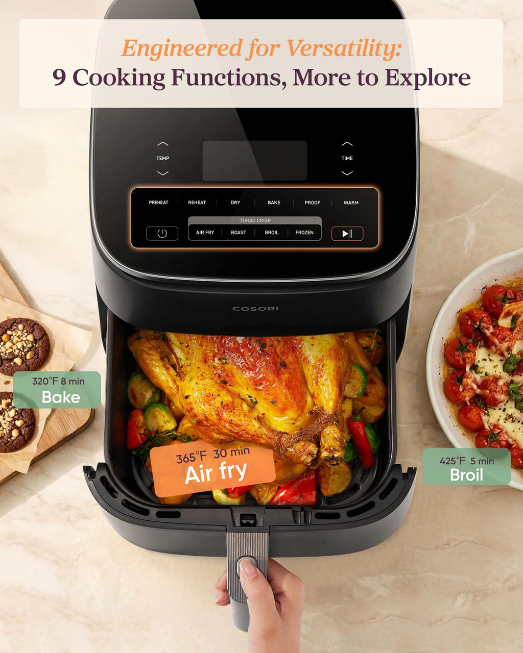 6 Qt Ceramic Coating Air Fryer D791116