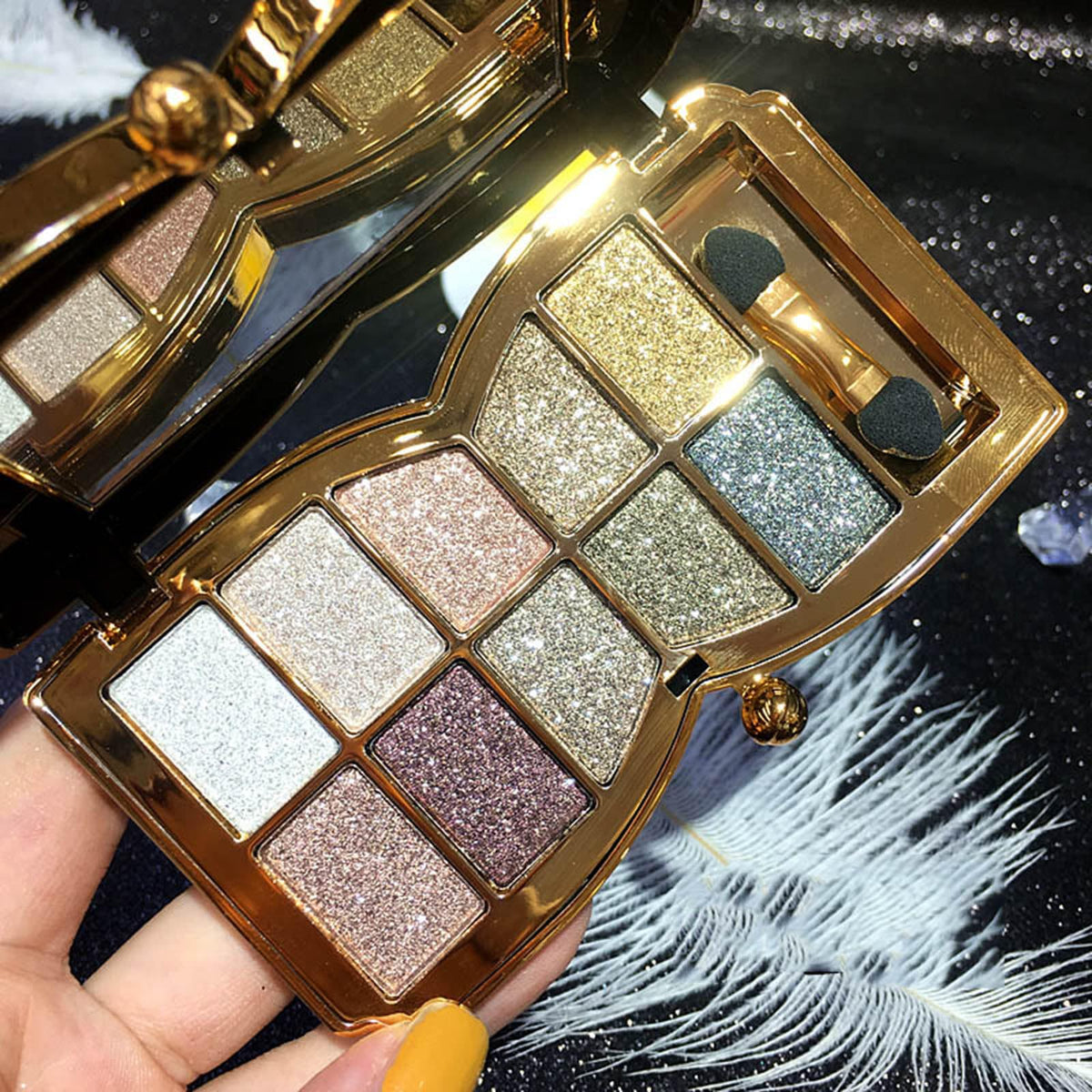 10 Colors Shimmer & Matte Glitter Eyeshadow Palette T6028