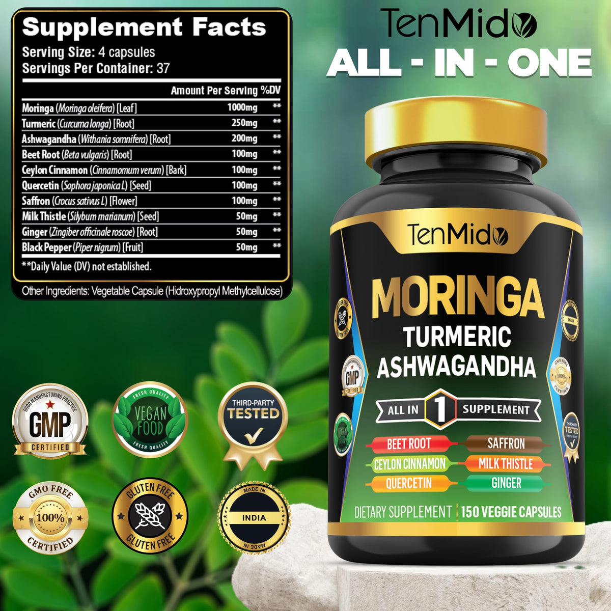 Moringa Oleifera 10in1 Formula 150 Capsules K621
