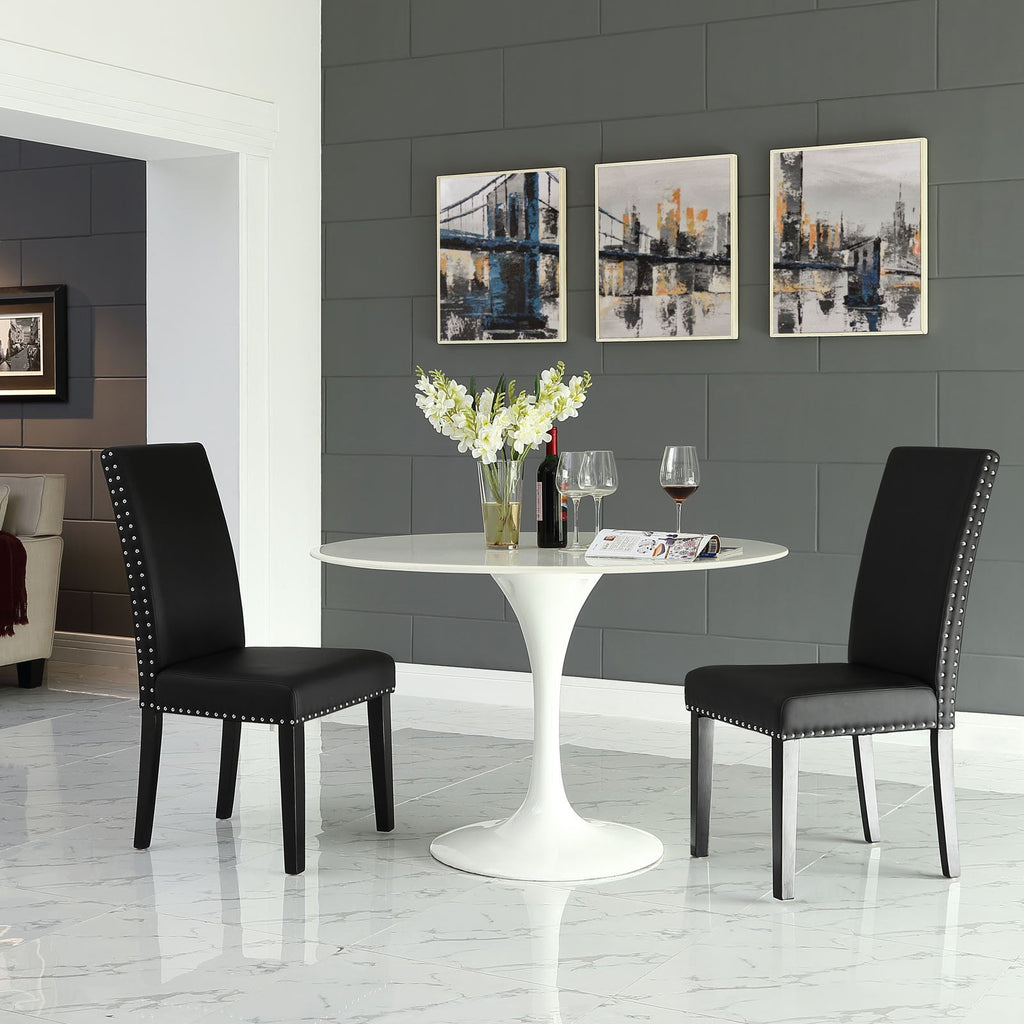 Black Faux Leather Dining Chair T55115