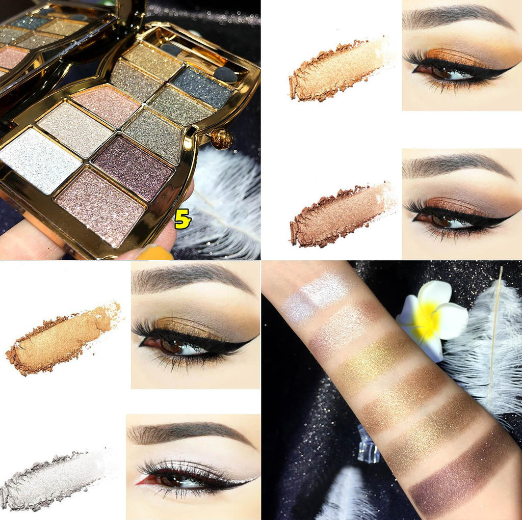 10 Colors Shimmer & Matte Glitter Eyeshadow Palette T6028