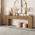 86-Inch Natural Oak Brown Console Table U877