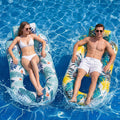 2 Pack Adult Pool Float Lounger with Cup Holders X23277