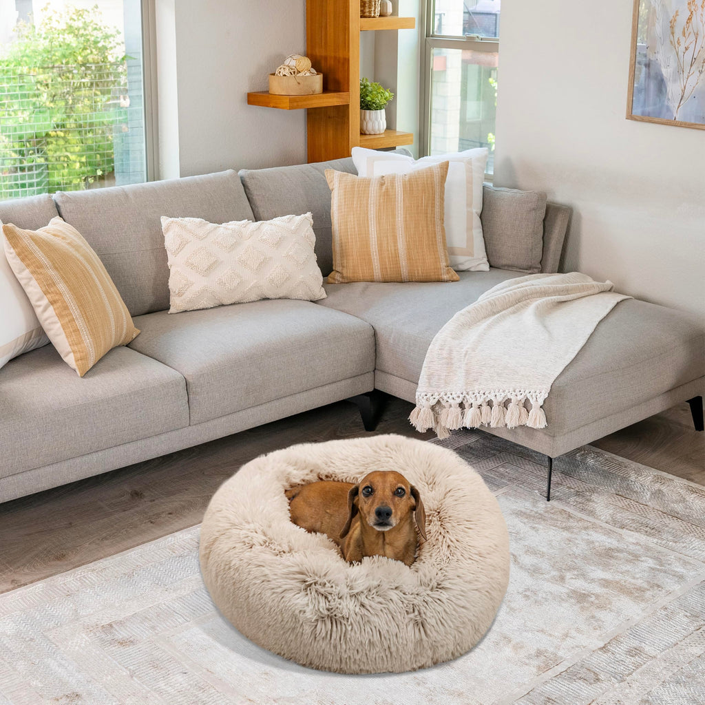 Small Taupe Dog Bed T2371