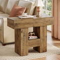 2-Tier Narrow Side Table with Storage Shelf M71208