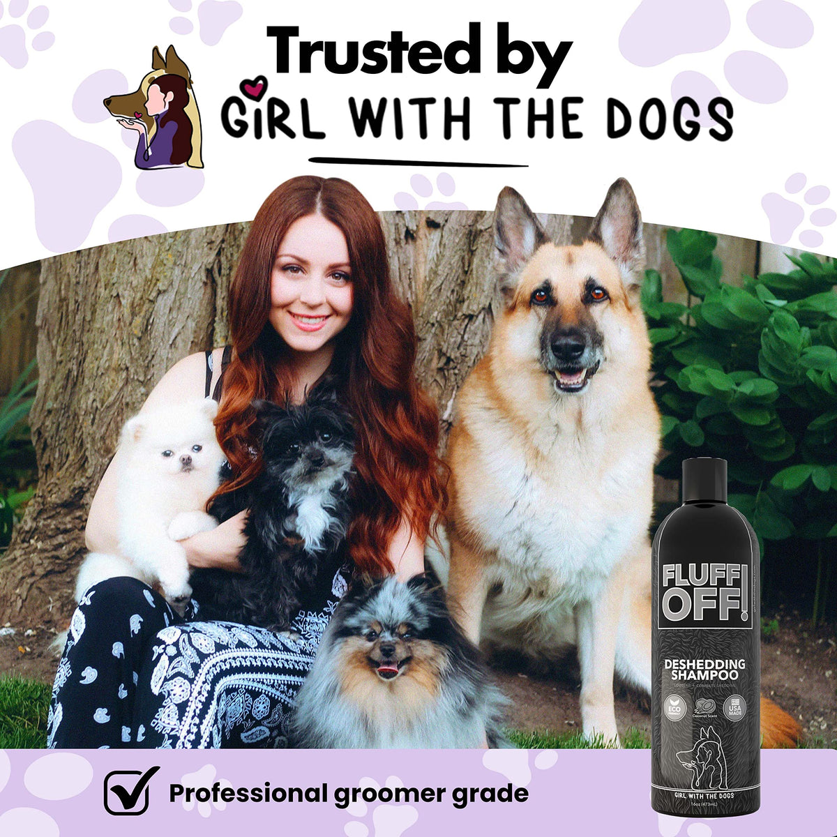 Natural Deshedding Dog & Cat Shampoo J76086