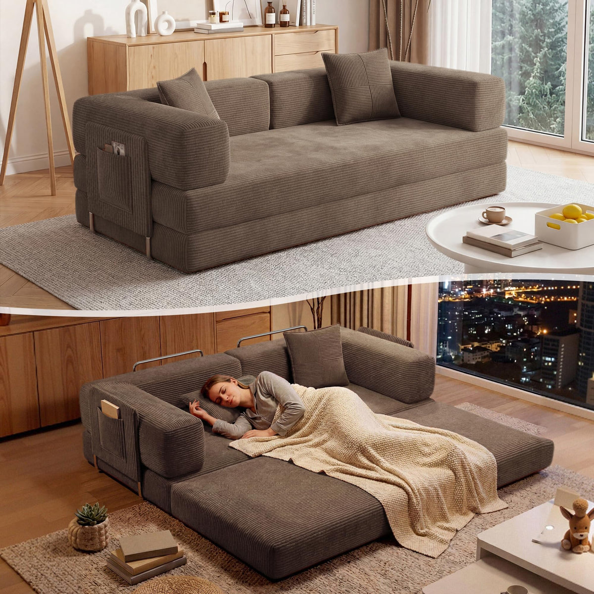 Convertible Futon Sofa Bed W4501
