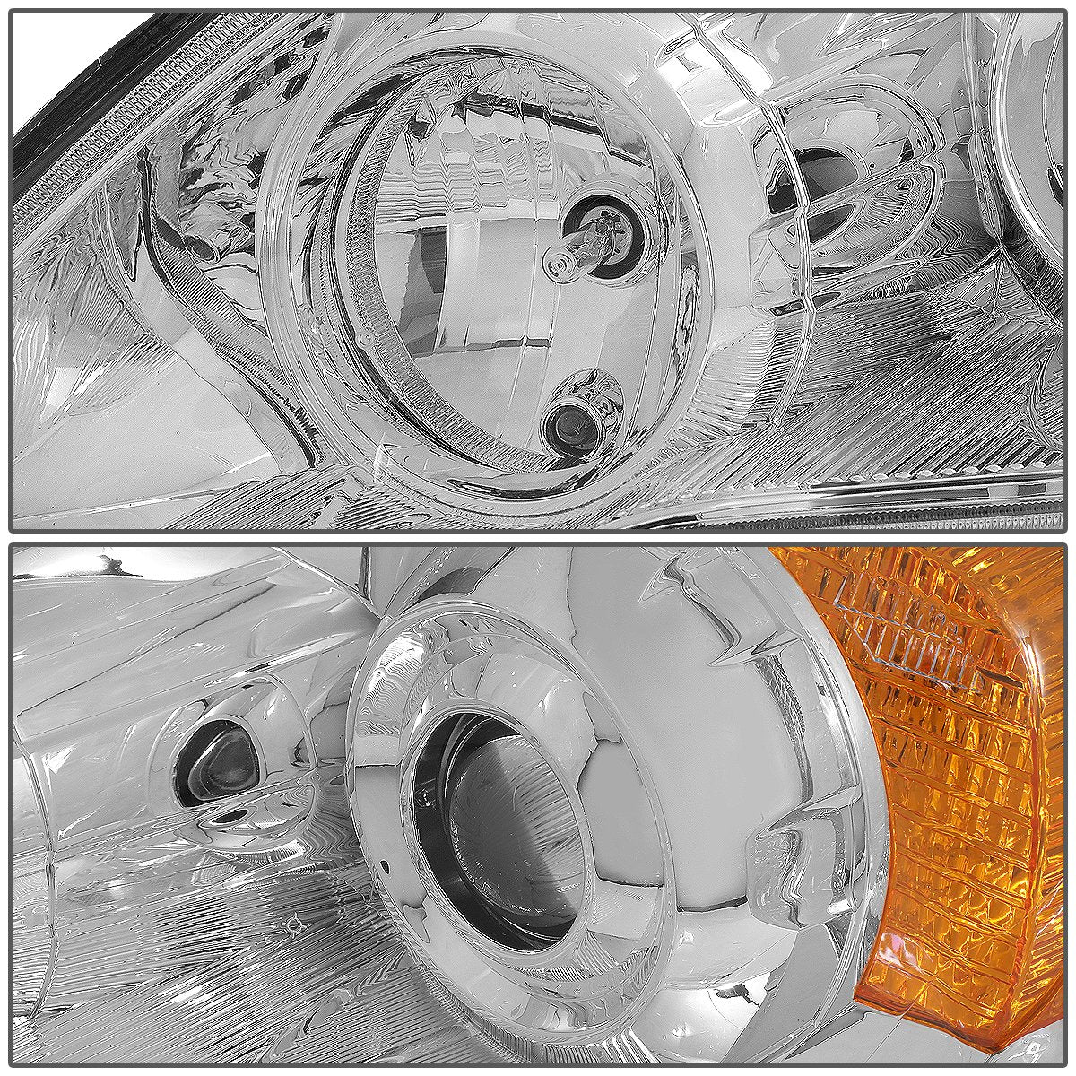 Projector Headlights Assembly Chrome Housing R56569