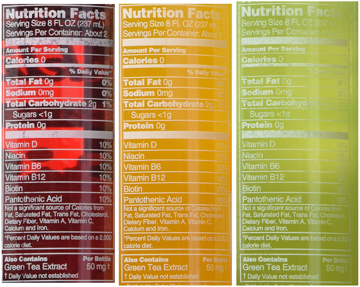Sparkling Water Bottle Variety Pack 1.7 Ounce T231