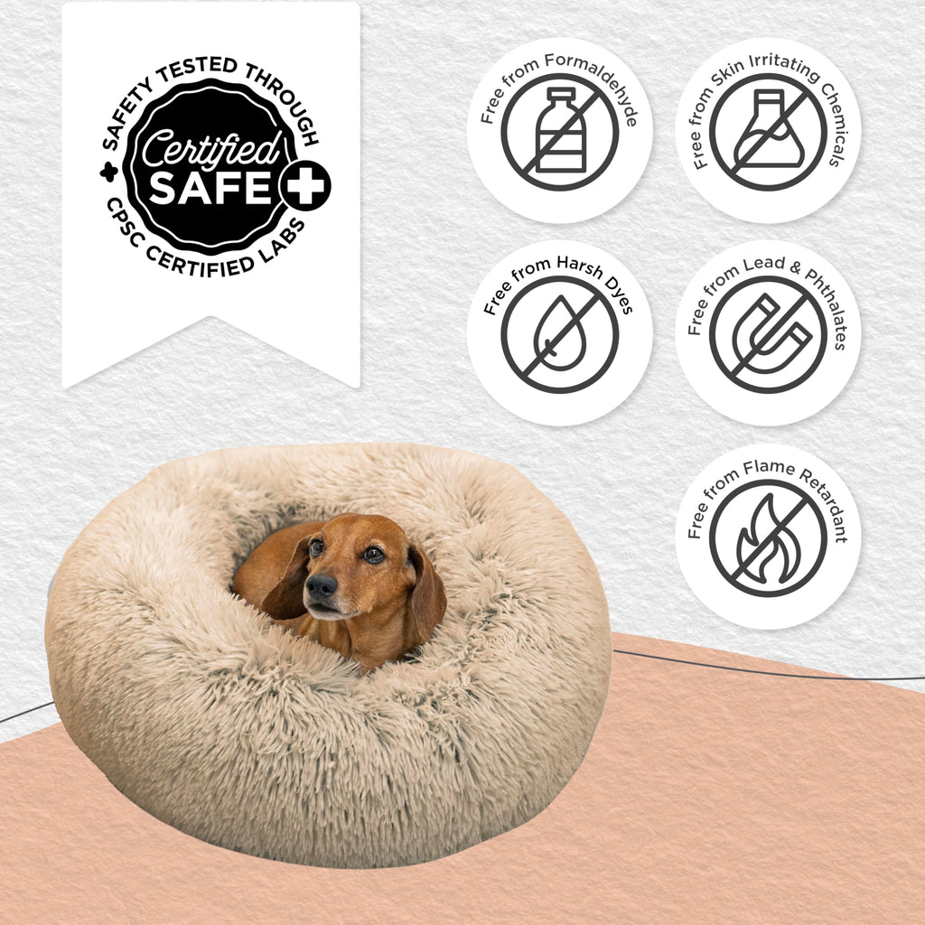 Small Taupe Dog Bed T2371